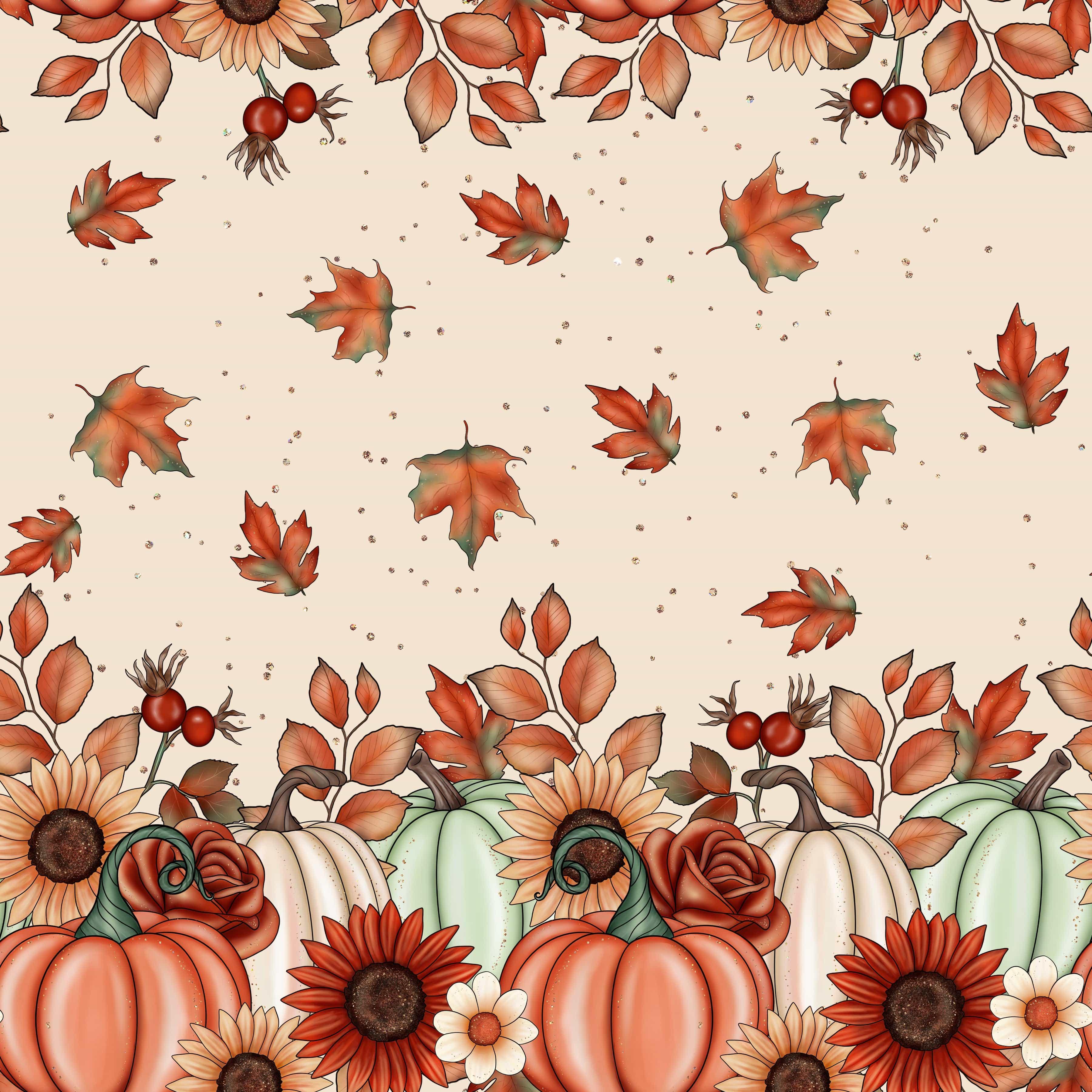 Gaynor Carradice's Autumn Favorites Collection Pumpkin Fields 12 x 12 Double-Sided Scrapbook Paper by SSC Designs - Scrapbook Supply Companies