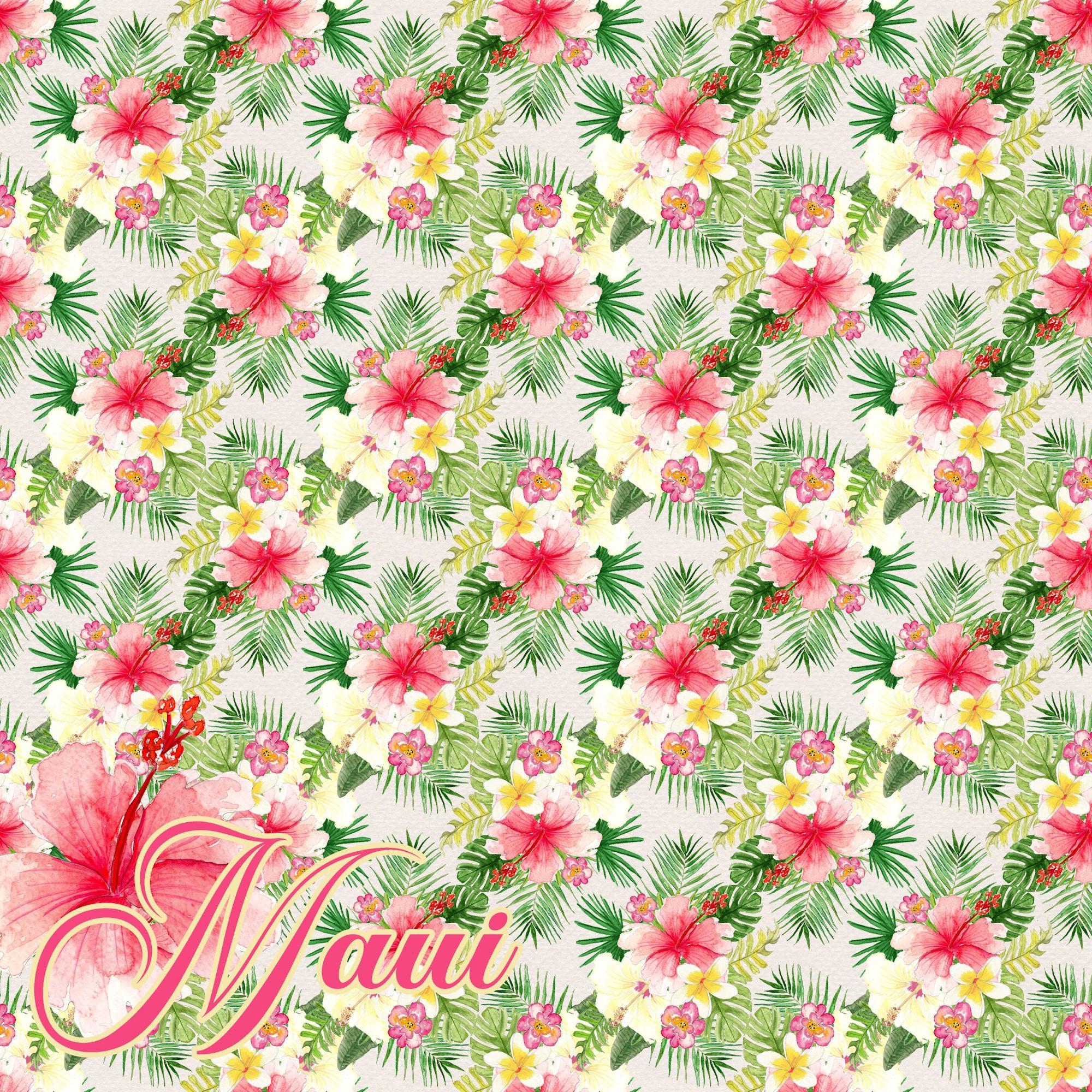 Aloha, Hawaii Collection Maui 12 x 12 Double-Sided Scrapbook Paper by SSC Designs - Scrapbook Supply Companies