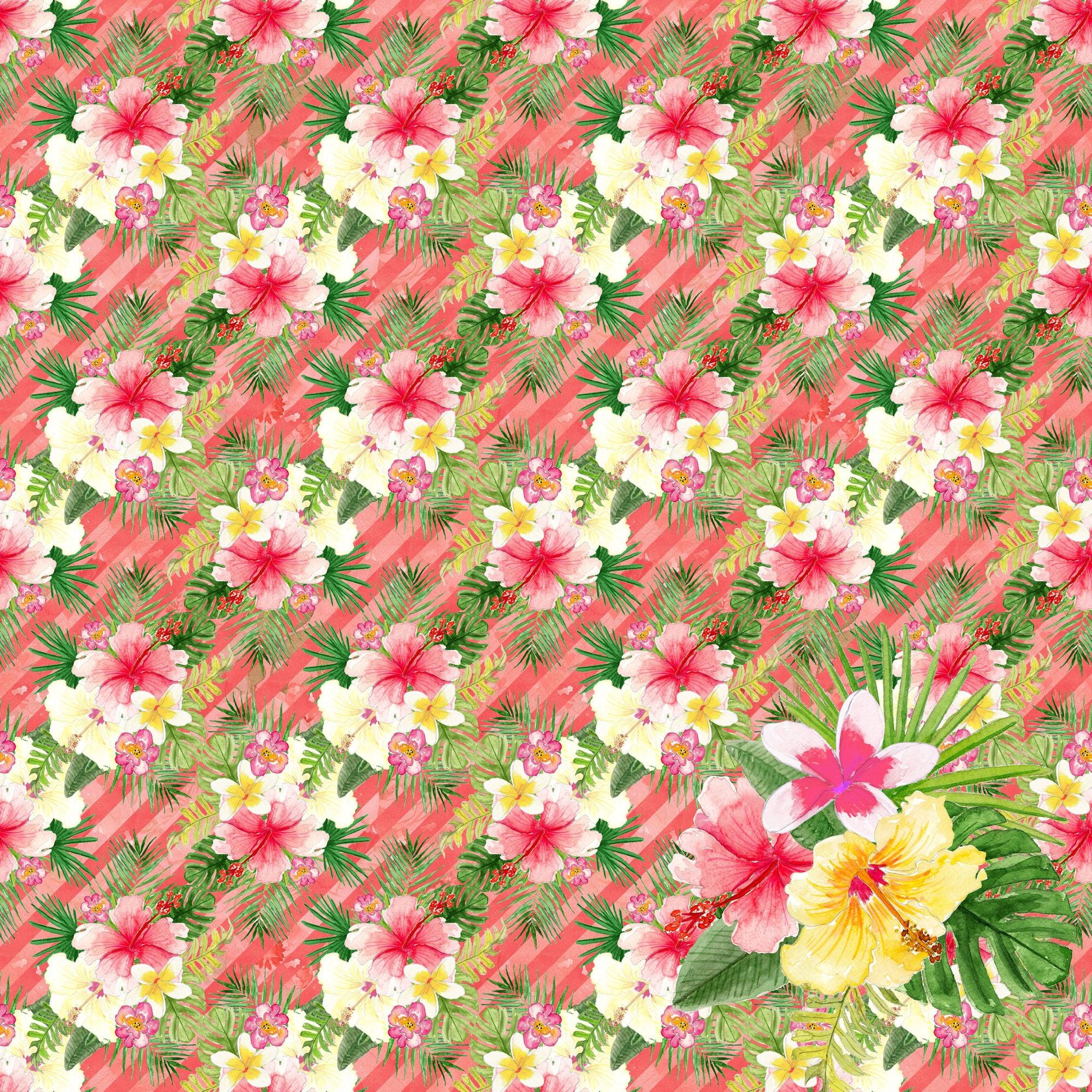 Aloha, Hawaii Collection Oahu 12 x 12 Double-Sided Scrapbook Paper by SSC Designs - Scrapbook Supply Companies