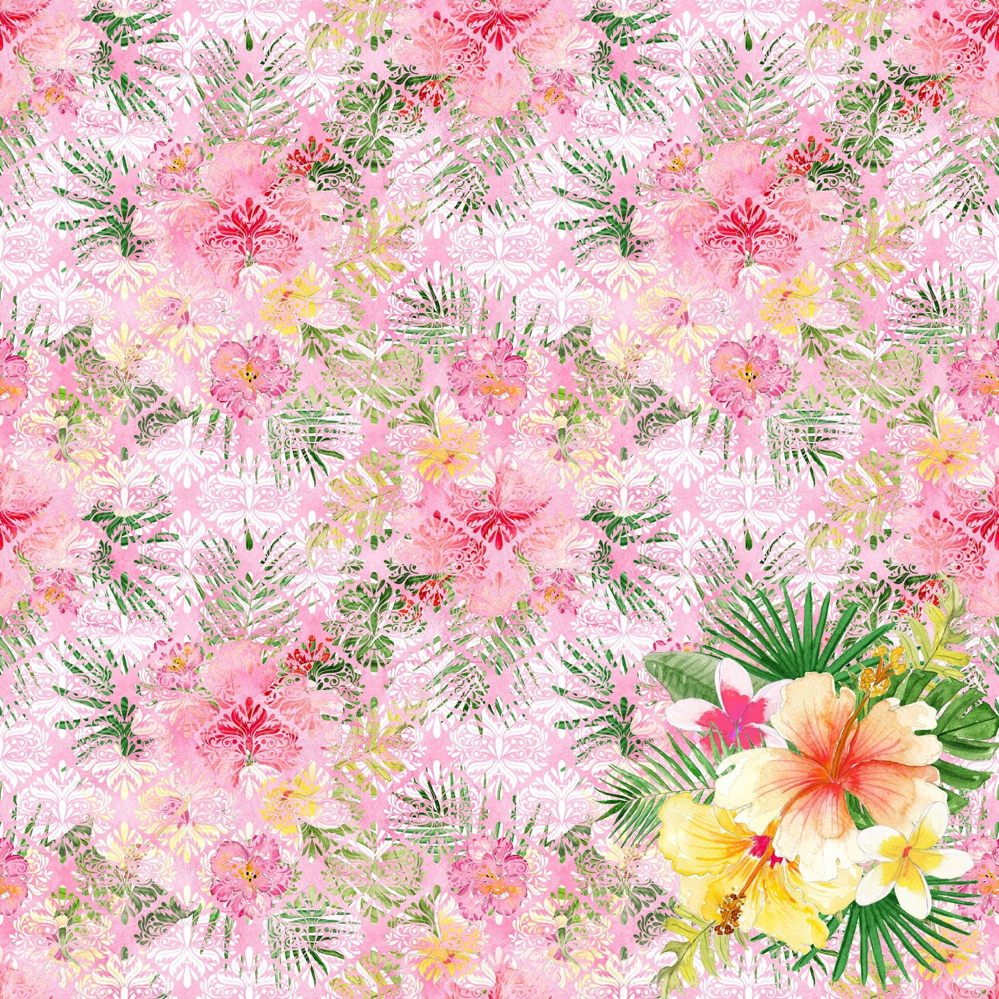 Aloha, Hawaii Collection Kauai 12 x 12 Double-Sided Scrapbook Paper by SSC Designs - Scrapbook Supply Companies