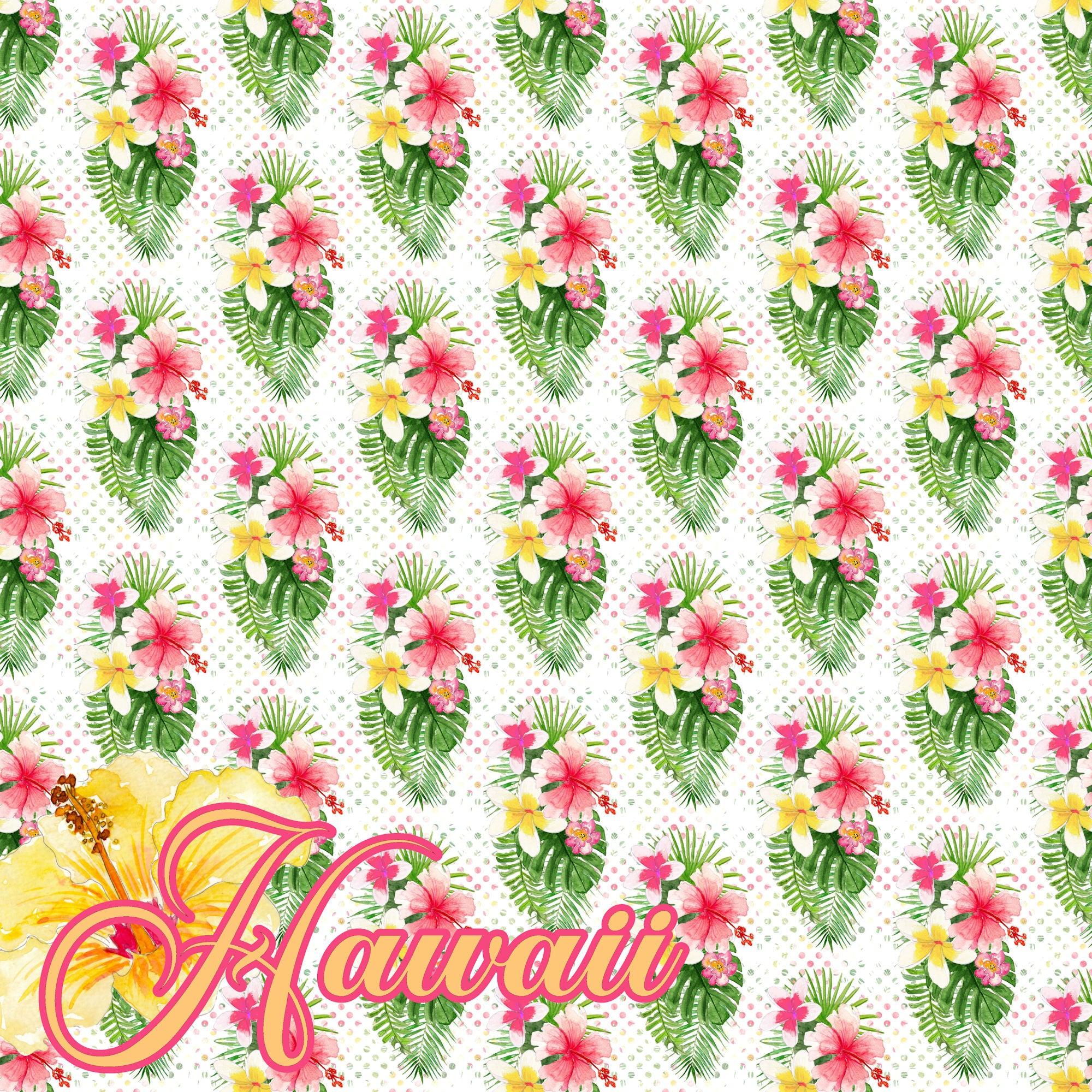 Aloha, Hawaii Collection Hawaii 12 x 12 Double-Sided Scrapbook Paper by SSC Designs - Scrapbook Supply Companies