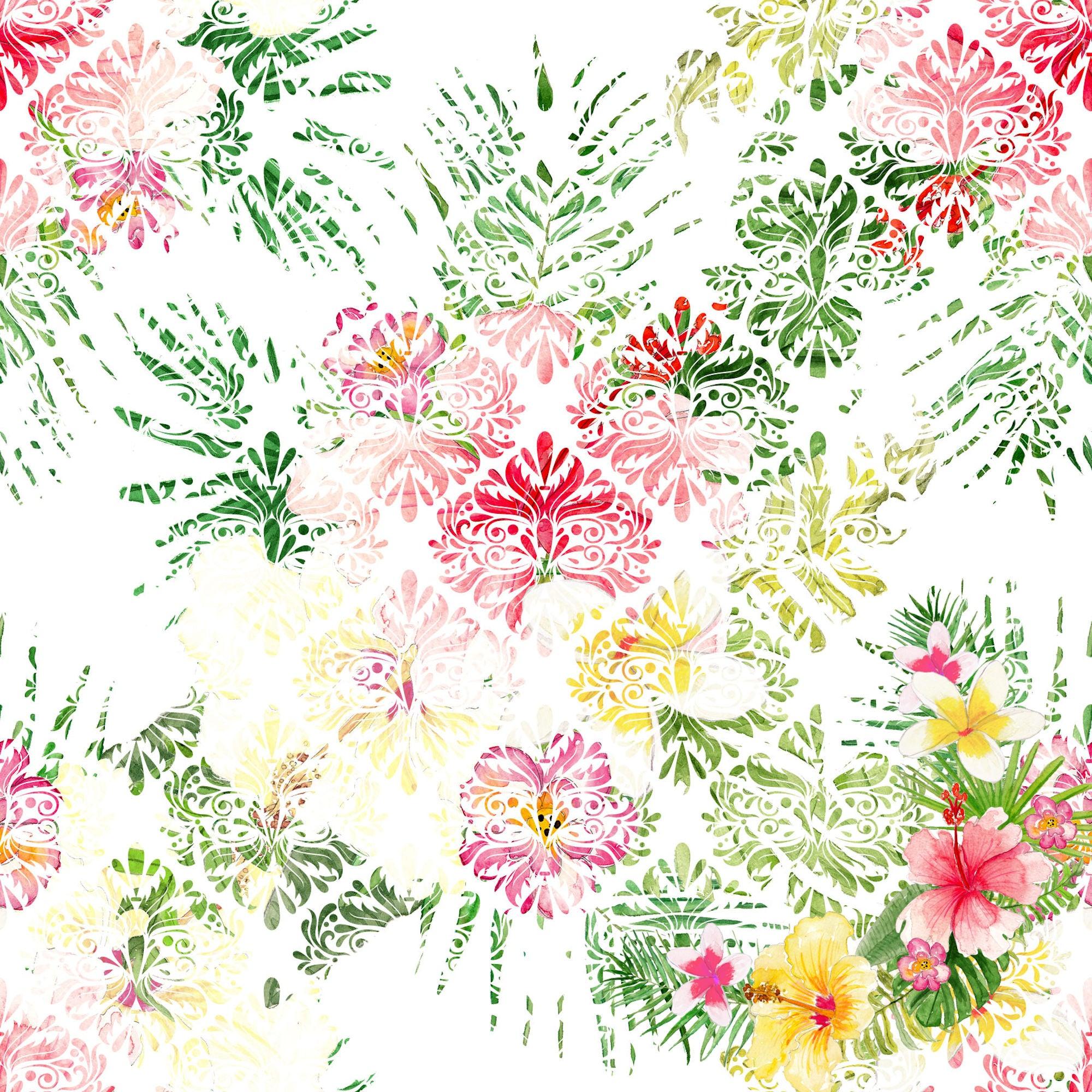 Aloha, Hawaii Collection Hawaiian Hibiscus 12 x 12 Double-Sided Scrapbook Paper by SSC Designs - Scrapbook Supply Companies