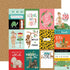 Animal Kingdom Collection 3x4 Journaling Cards 12 x 12 Double-Sided Scrapbook Paper by Echo Park Paper