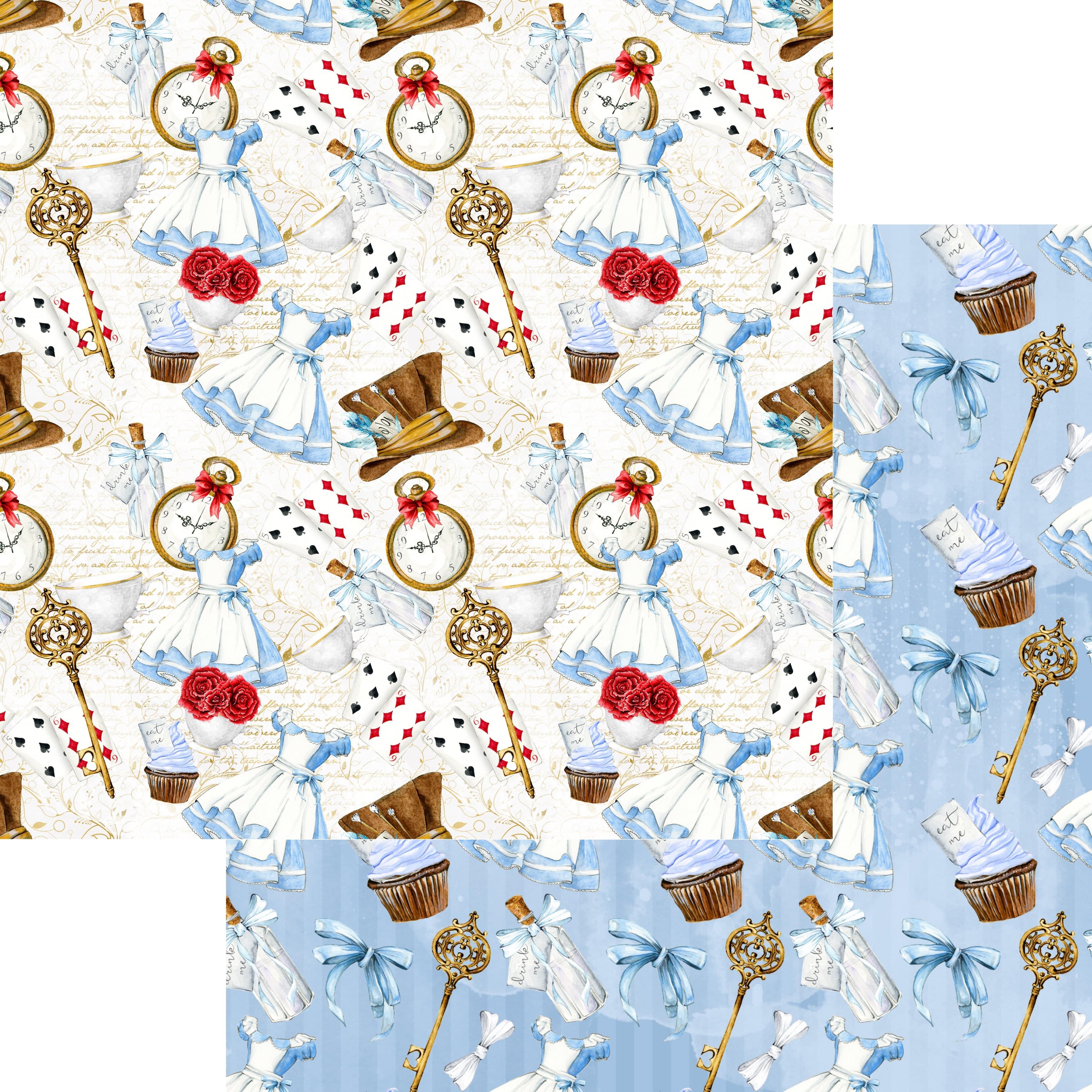 Frou Frou's Alice 12 x 12 Scrapbook Paper & Embellishment Kit by SSC Designs - Scrapbook Supply Companies