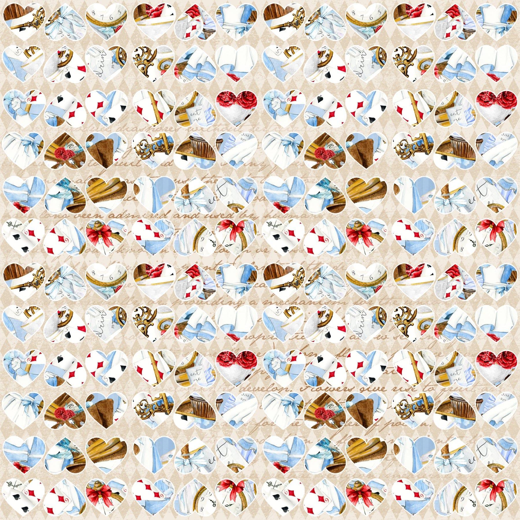 Frou Frou's Alice Collection Mad Hats 12 x 12 Double-Sided Scrapbook Paper by SSC Designs - Scrapbook Supply Companies
