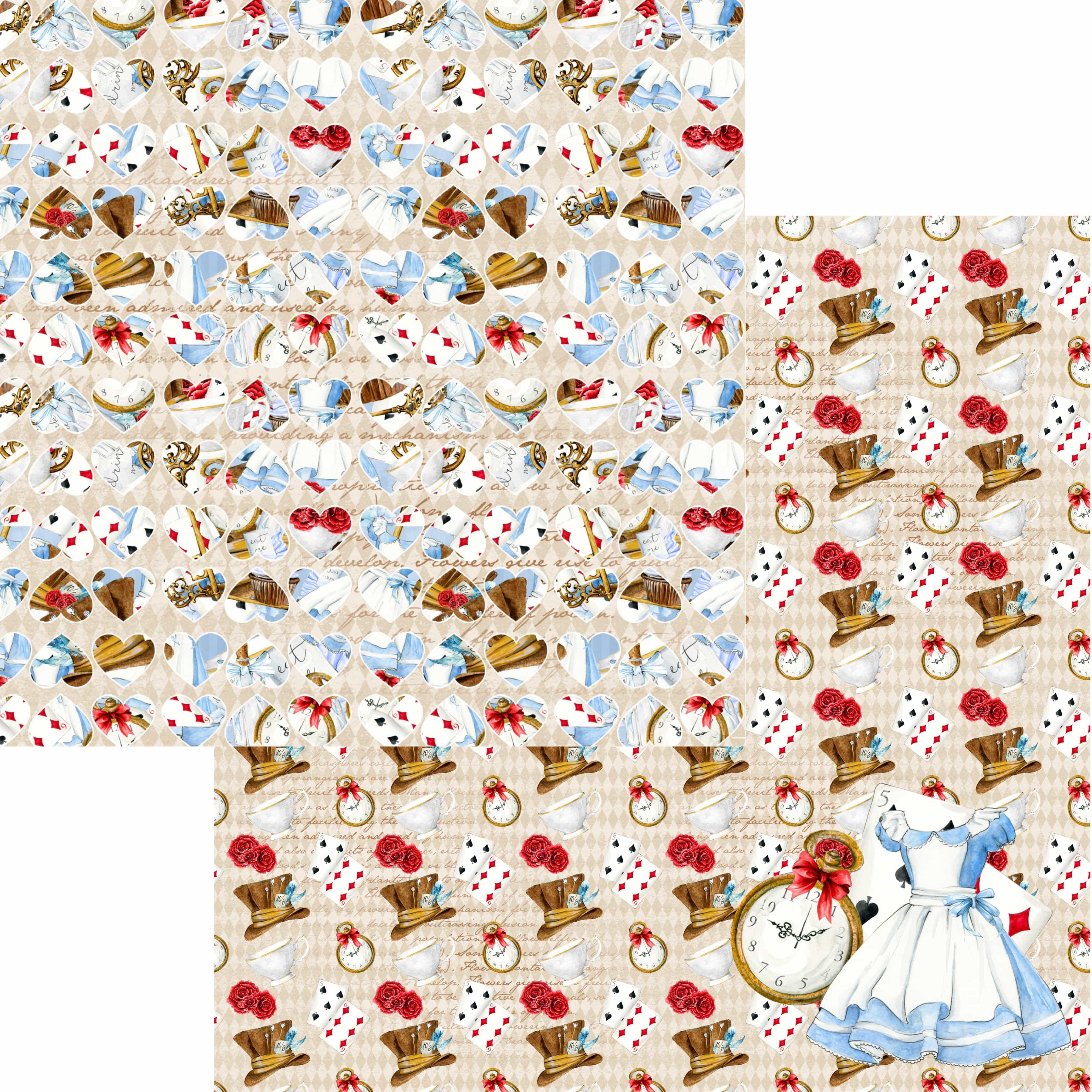 Frou Frou's Alice 12 x 12 Scrapbook Paper & Embellishment Kit by SSC Designs - Scrapbook Supply Companies