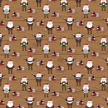 A Lumberjack Christmas Collection Santas 12 x 12 Double-Sided Scrapbook Paper by Echo Park Paper - Scrapbook Supply Companies