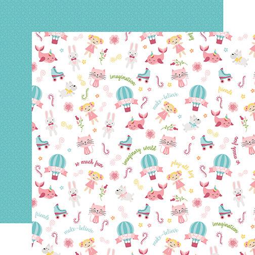 All Girl Collection 12 x 12 Scrapbook Paper & Sticker Pack by Echo Park Paper - Scrapbook Supply Companies