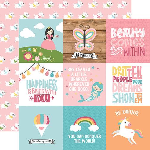 All Girl Stickers, 12x12 Sticker, Scrapbook Paper, Dream Big