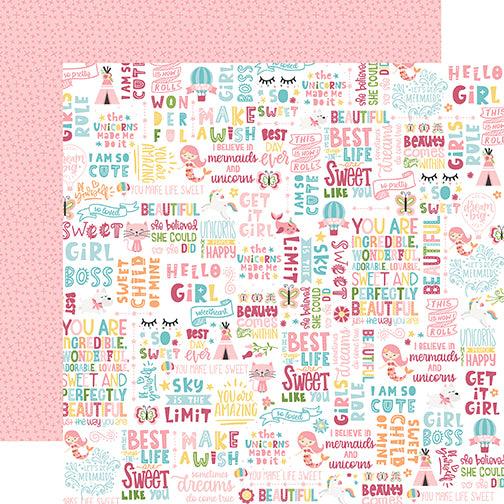 All Girl Collection 12 x 12 Scrapbook Paper & Sticker Pack by Echo Park Paper - Scrapbook Supply Companies
