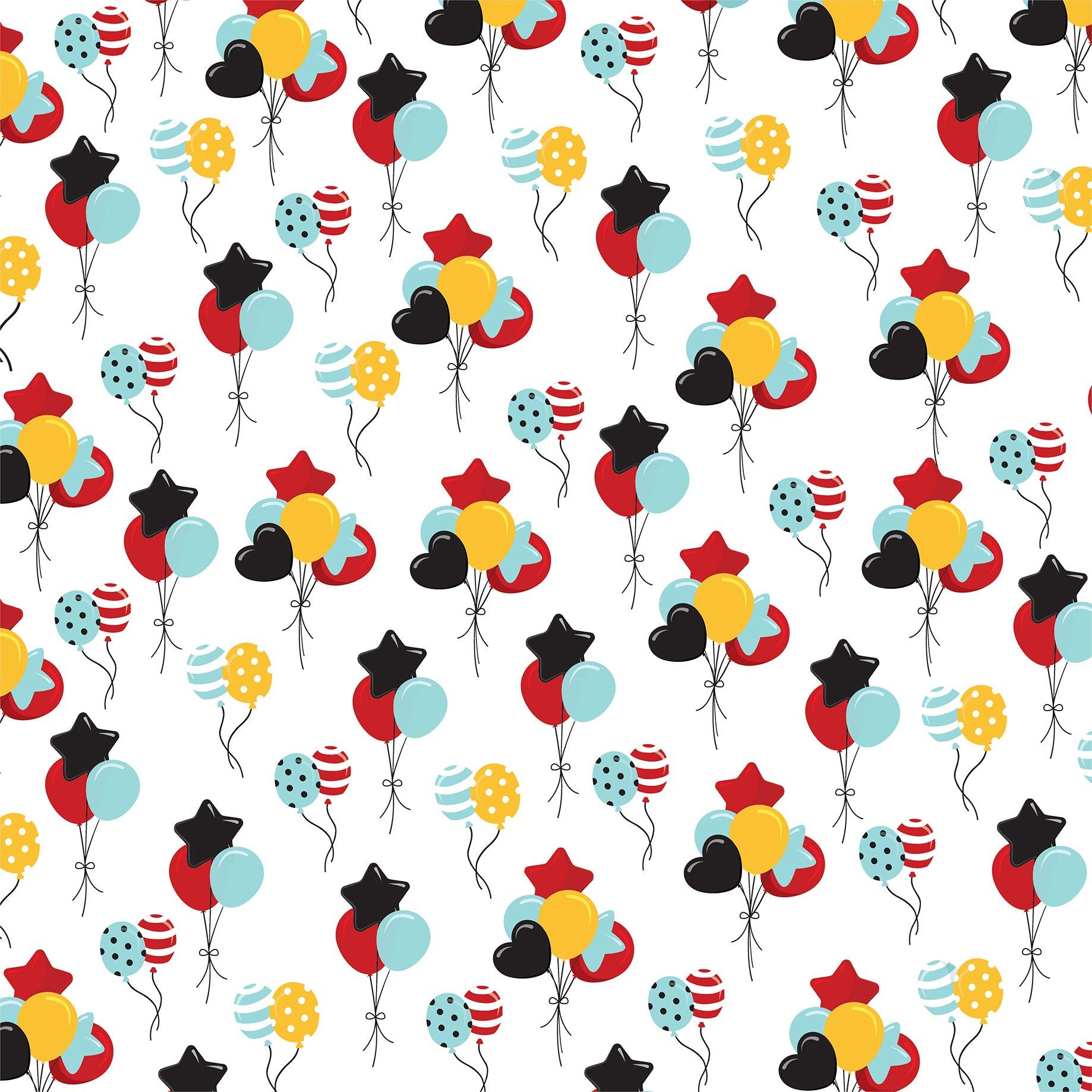A Magical Place Collection Balloons 12 x 12 Double-Sided Scrapbook Paper by Echo Park Paper - Scrapbook Supply Companies