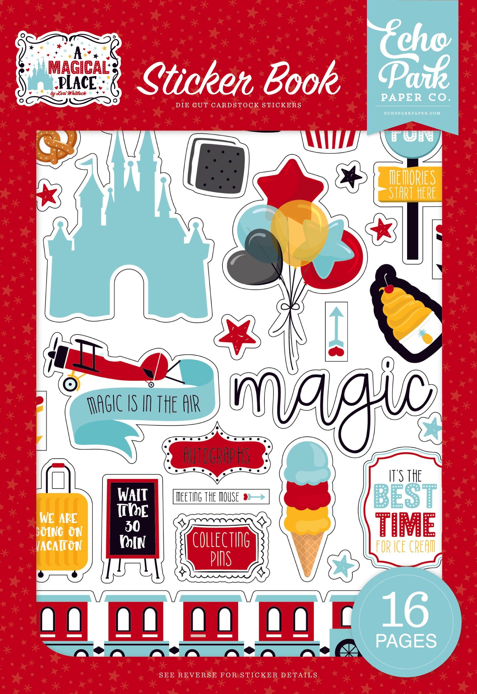 A Magical Place Collection Sticker Book by Echo Park Paper-16 pages - Scrapbook Supply Companies