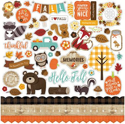 A Perfect Autumn Collection 12 x 12 Scrapbook Paper & Sticker Pack by Echo Park Paper - Scrapbook Supply Companies