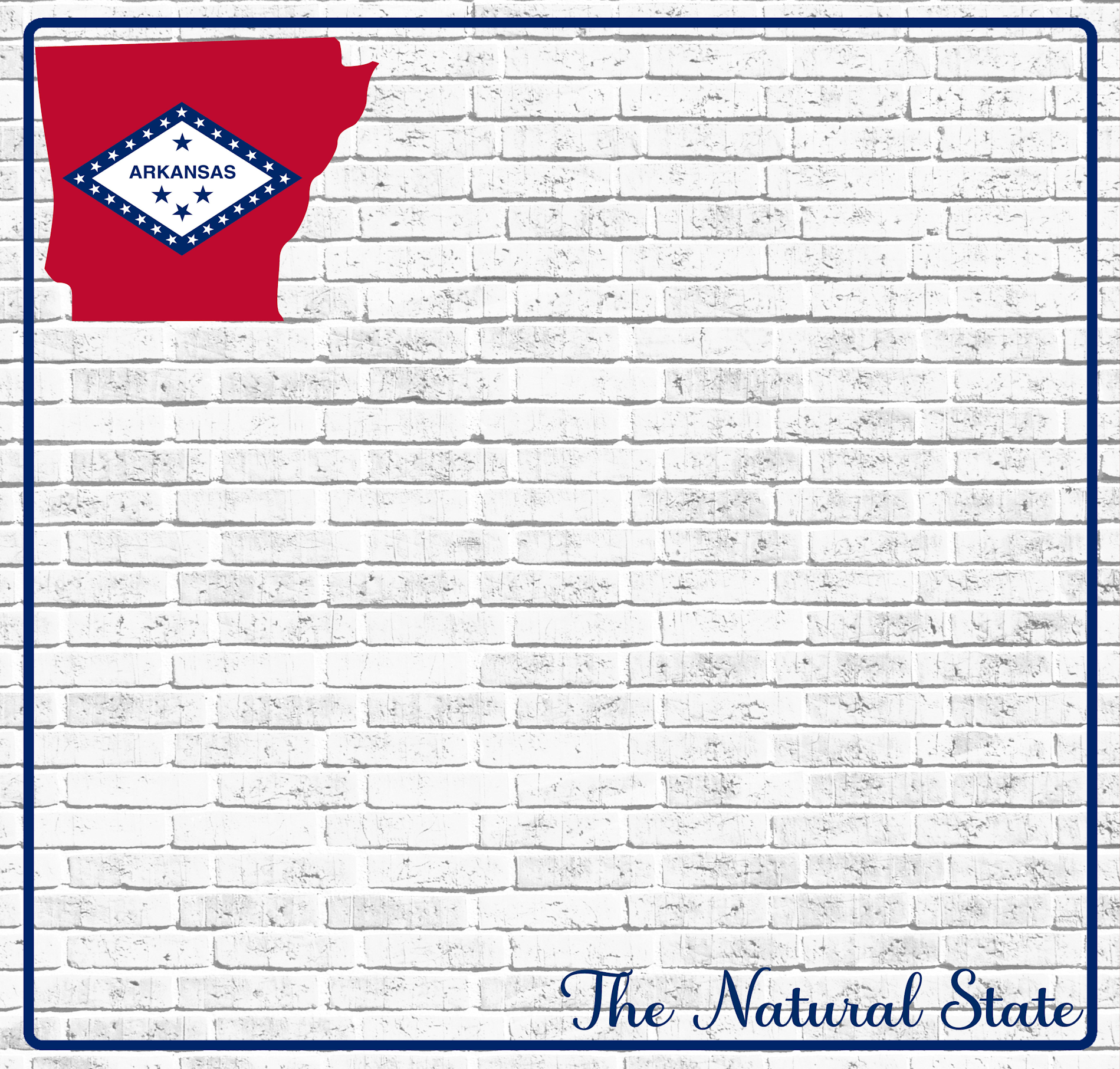 Fifty States Collection Arkansas 12 x 12 Double-Sided Scrapbook Paper by SSC Designs