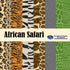 African Safari Animal Prints 12 x 12 Scrapbook Paper Pack by SSC Designs