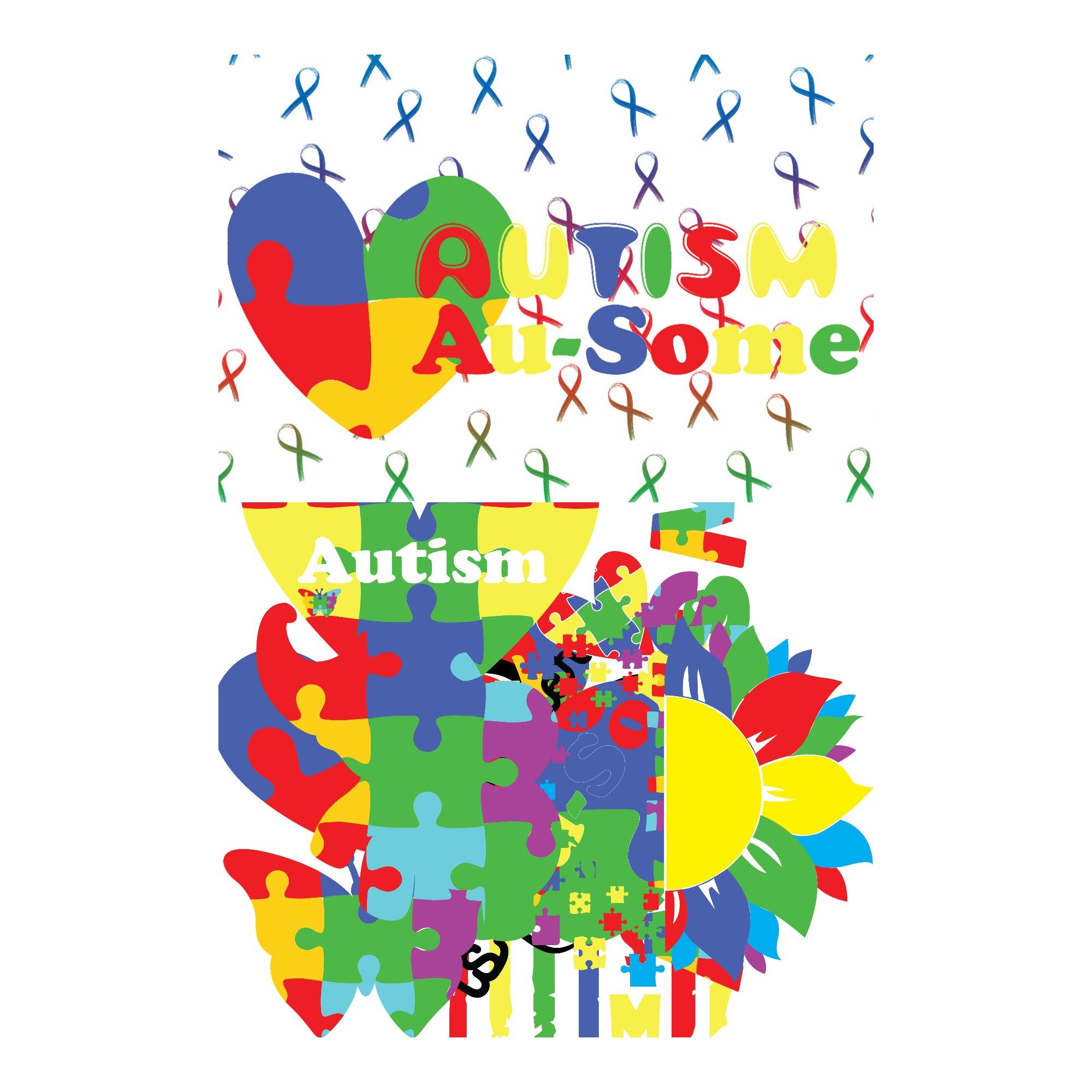 Autism Au-some Collection Laser Cut Ephemera Embellishments by SSC Designs
