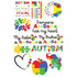 Autism Au-some Collection Laser Cut Ephemera Embellishments by SSC Designs - Scrapbook Supply Companies