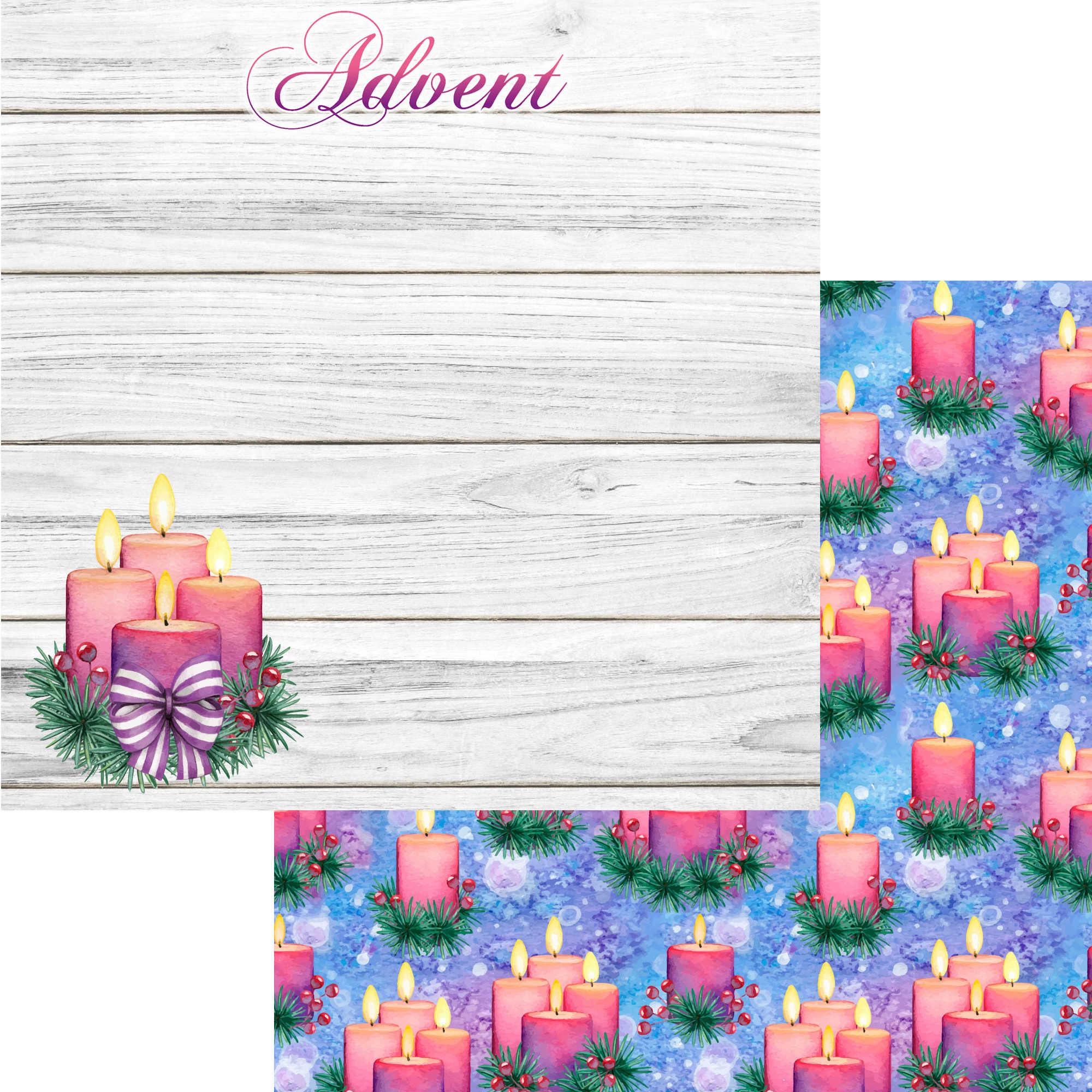 Advent Collection Advent 12 x 12 Double-Sided Scrapbook Paper by SSC Designs