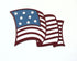 US Flag Icon Fully-Assembled 2.25 x 3 Laser Cut Scrapbook Embellishment by SSC Laser Designs