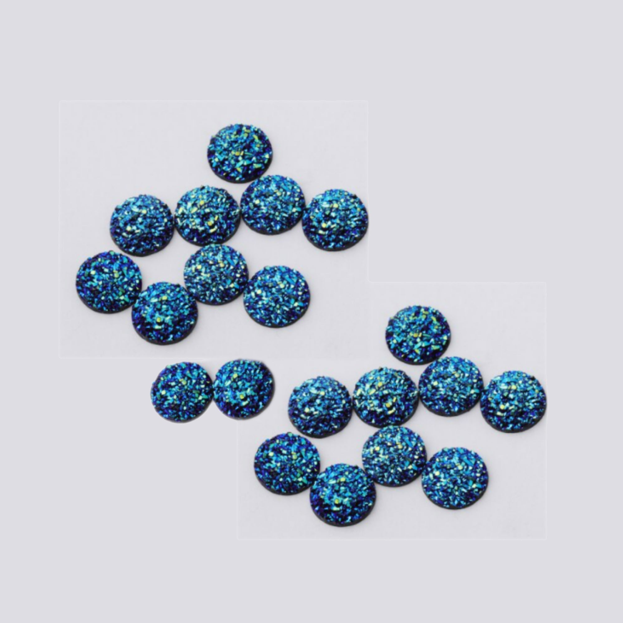 Bling It Up Collection 3/8" Peacock Chunky Round Bling - Pkg. of 20
