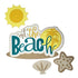 At the Beach Fully-Assembled 5 X 7 Laser Cut Scrapbook Embellishment by SSC Laser Designs