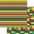 The Building Blocks Collection Multi-Color Blocks 12 x 12 Double-Sided Scrapbook Paper by SSC Designs