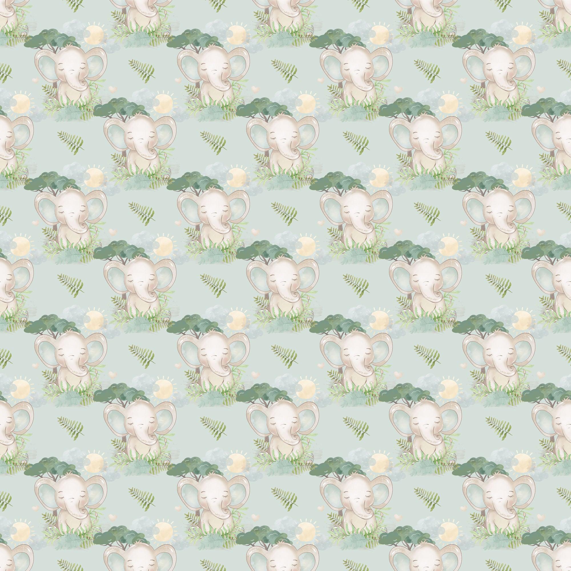 Baby Elephant Collection Cutie Pie 12 x 12 Double-Sided Scrapbook Paper by SSC Designs - Scrapbook Supply Companies