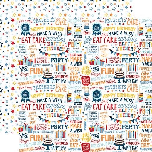 Birthday Boy Collection 13-Piece Collection Kit by Echo Park Paper-12 Papers, 1 Sticker - Scrapbook Supply Companies