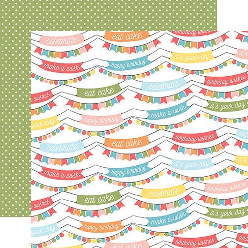 Birthday Girl Collection 13-Piece Collection Kit by Echo Park Paper-12 Papers, 1 Sticker - Scrapbook Supply Companies