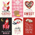 Be My Valentine Collection 4 x 6 Journaling Cards 12 x 12 Double-Sided Scrapbook Paper by Echo Park Paper - Scrapbook Supply Companies