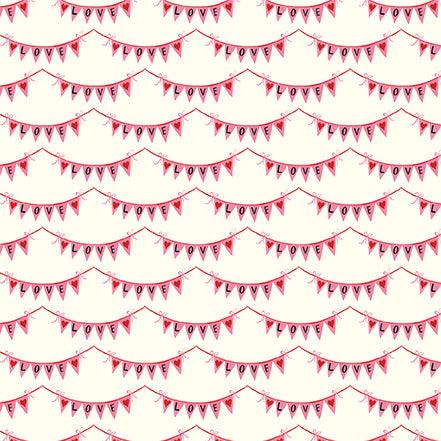 Be My Valentine Collection Border Strips 12 x 12 Double-Sided Scrapbook Paper by Echo Park Paper - Scrapbook Supply Companies