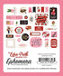 Be My Valentine Collection 5 x 5 Ephemera Die Cut Scrapbook Embellishments by Echo Park Paper - Scrapbook Supply Companies