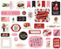 Be My Valentine Collection 5 x 5 Ephemera Die Cut Scrapbook Embellishments by Echo Park Paper - Scrapbook Supply Companies