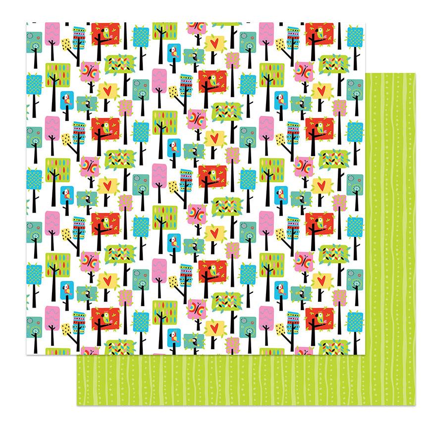 Birds Of A Feather Collection Nesting 12 x 12 Double-Sided Scrapbook Paper by Photo Play Paper