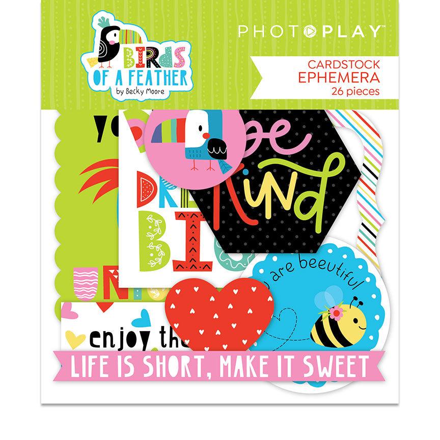 Birds Of A Feather Collection 5 x 5 Die Cut Scrapbook Embellishments by Photo Play Paper