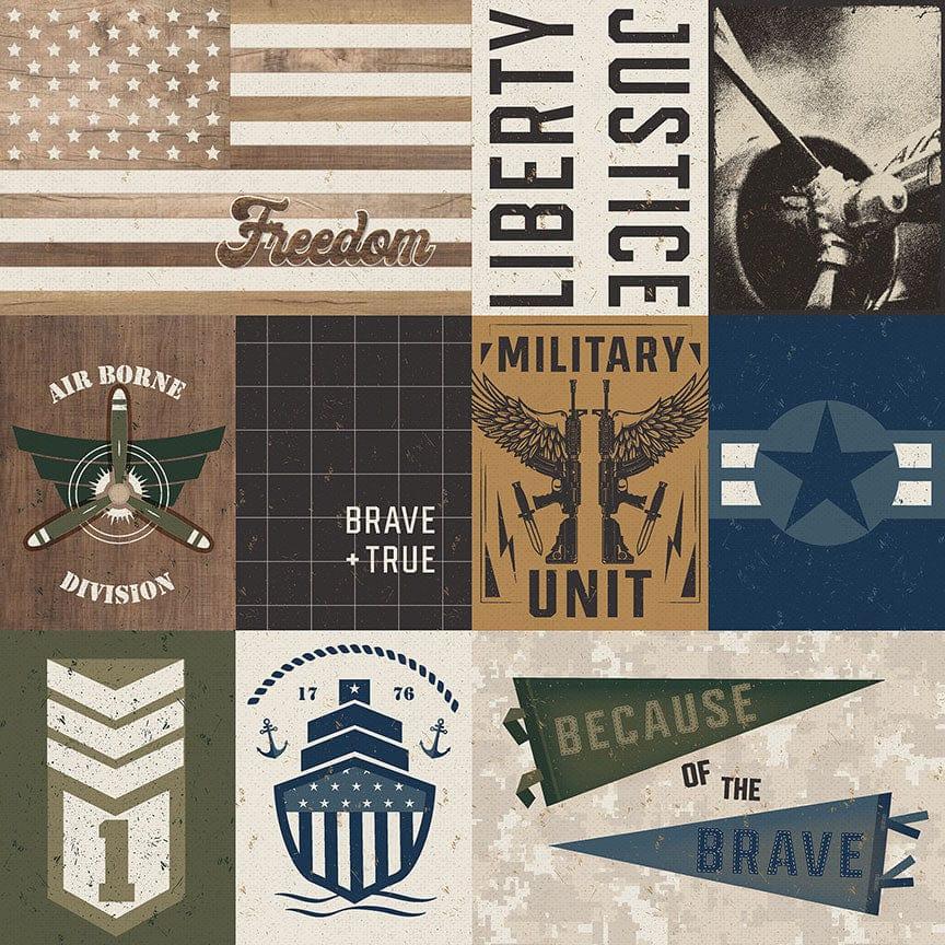 The Brave Collection Liberty 12 x 12 Double-Sided Scrapbook Paper by Photo Play Paper - Scrapbook Supply Companies