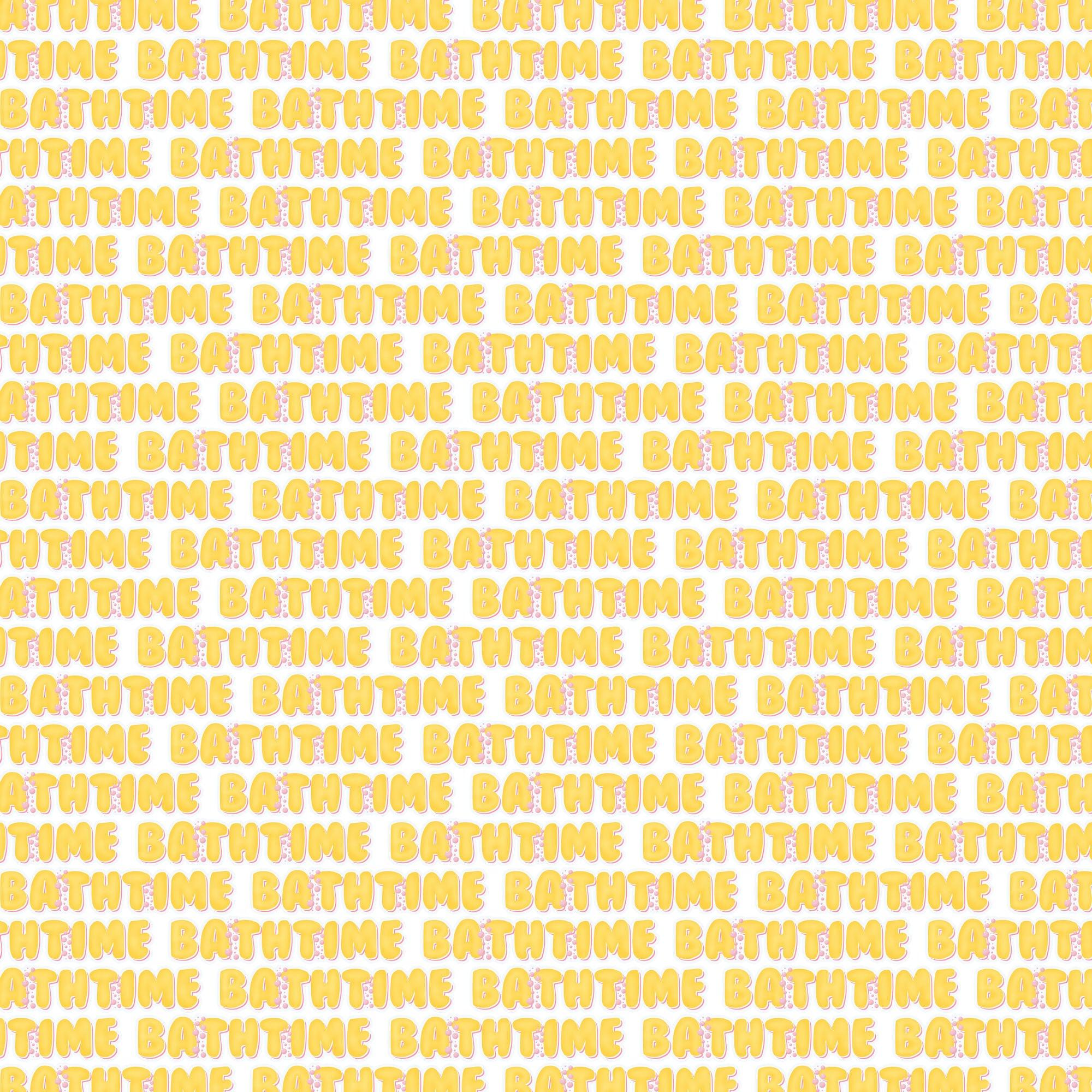 Bathtub Time Girl Collection Bath Time 12 x 12 Double-Sided Scrapbook Paper by SSC Designs - Scrapbook Supply Companies