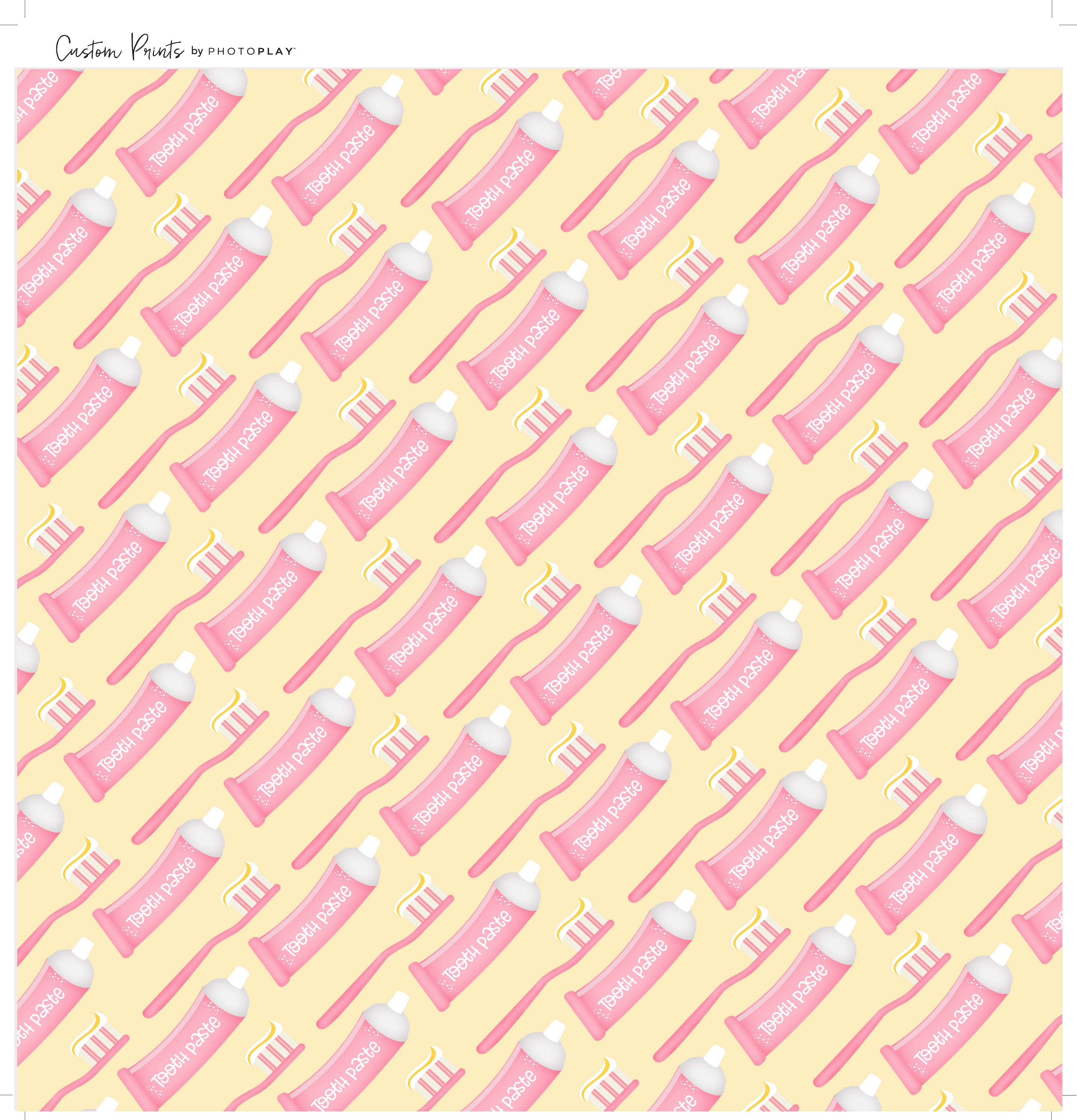 Bathtub Time Girl Collection Rubber Duckies 12 x 12 Double-Sided Scrapbook Paper by SSC Designs - Scrapbook Supply Companies