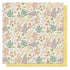 Bunnies and Blooms Collection Blooms 12 x 12 Double-Sided Scrapbook Paper by Photo Play Paper