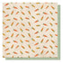  Bunnies and Blooms Collection Spring Carrots 12 x 12 Double-Sided Scrapbook Paper by Photo Play Paper