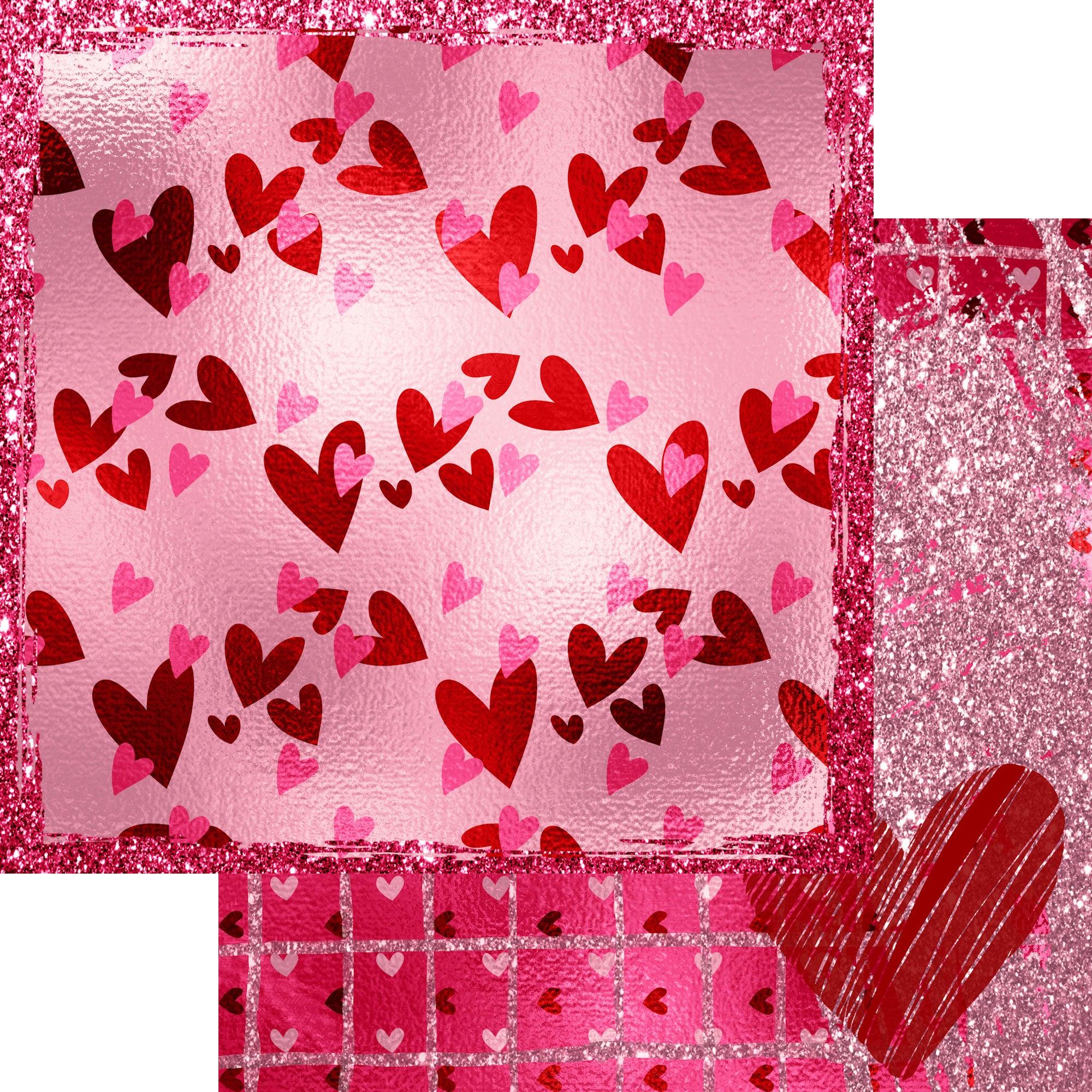 Be Mine Valentine 12 x 12 Scrapbook Paper & Embellishment Kit by SSC Designs - Scrapbook Supply Companies