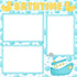 Bathtub Time Boy Collection Bath Time (2) - 12 x 12 Premade, Printed Scrapbook Pages by SSC Designs - Scrapbook Supply Companies