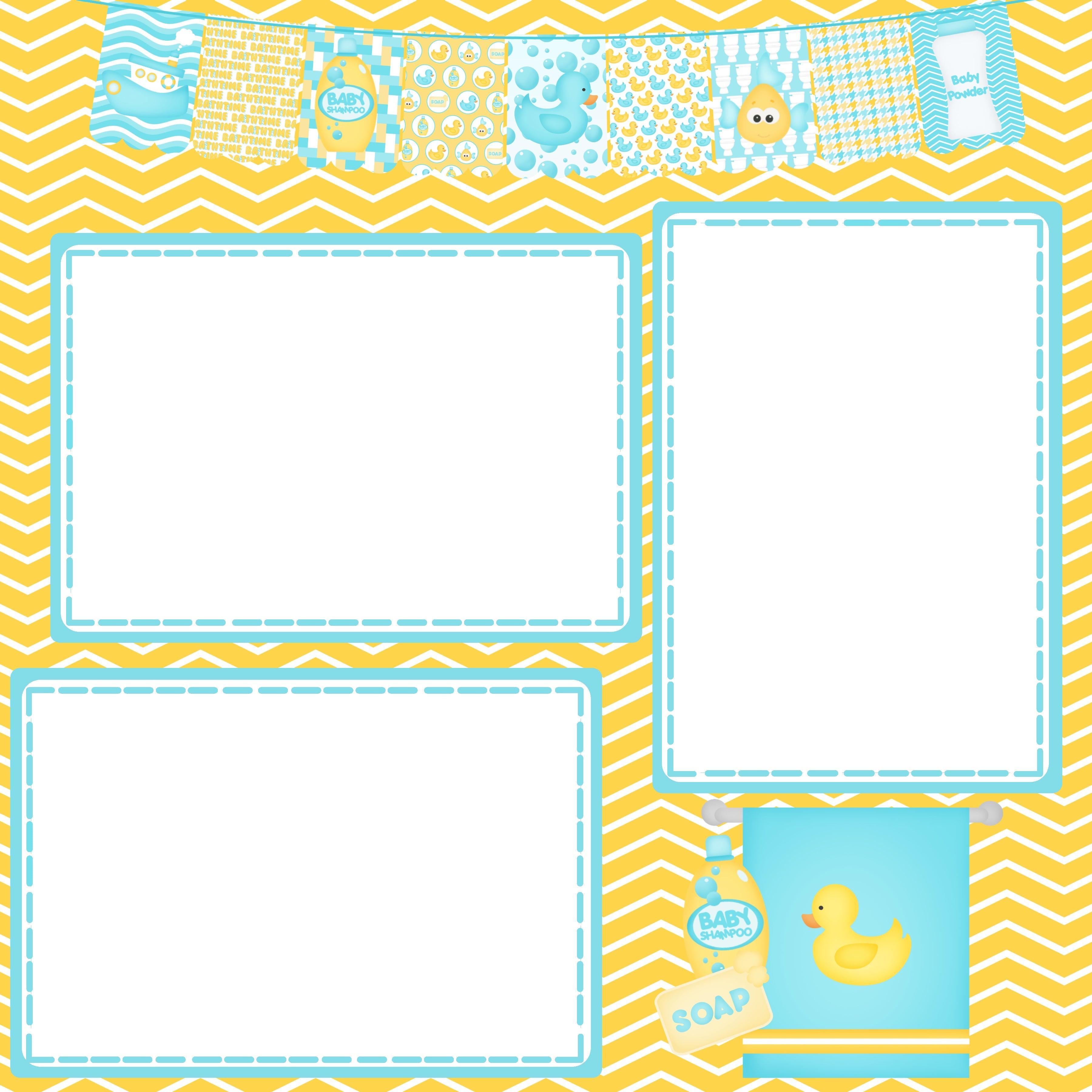 SSC Designs | Baby Girl Printed Scrapbook Pages