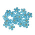 Pearl Petals Collection Blue 1" Fabric Flowers with Pearl - Pkg. of 20 - Scrapbook Supply Companies