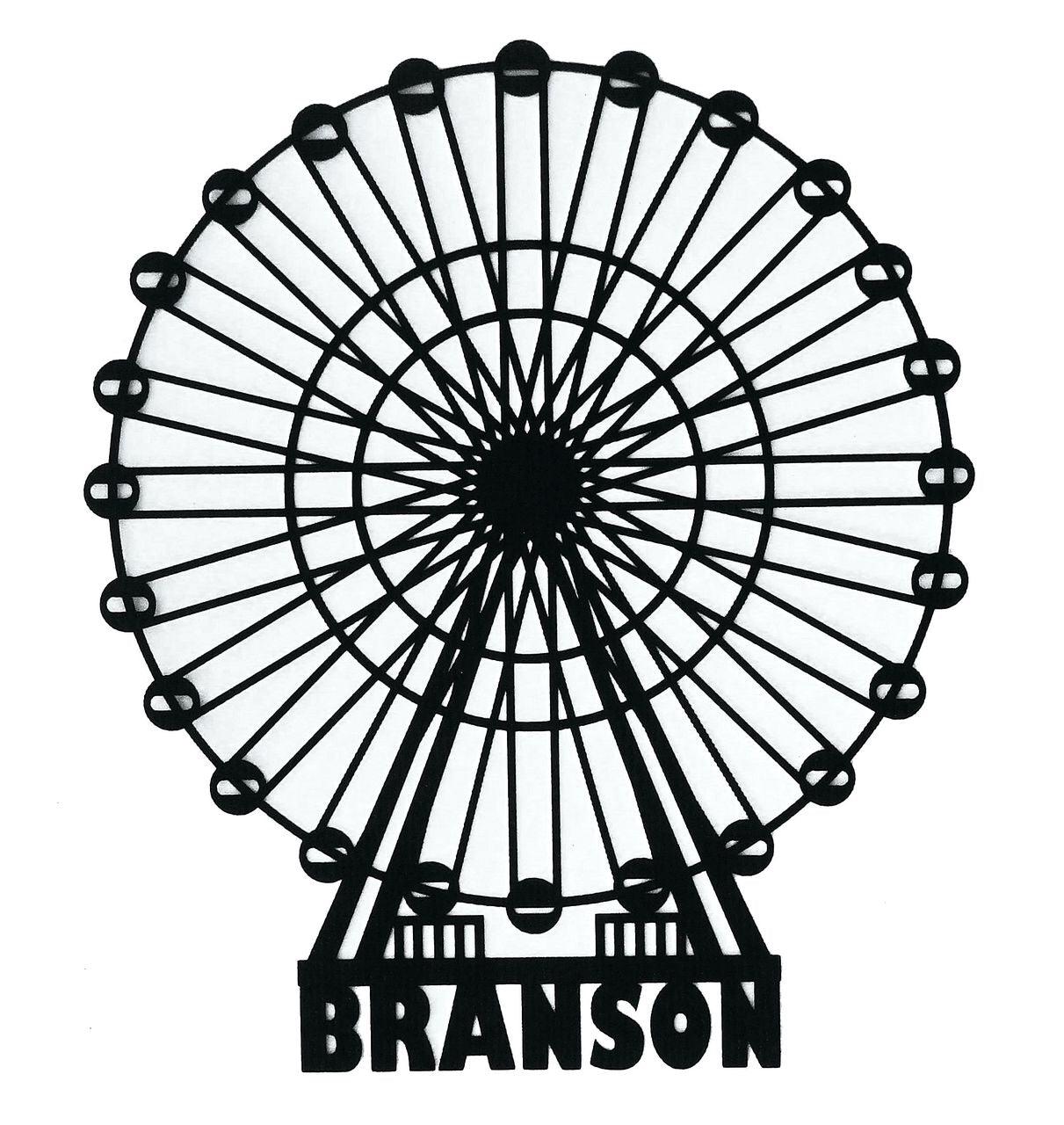 Branson, Missouri 5 x 6 Ferris Wheel Laser Cut Scrapbook Embellishment by SSC Laser Designs