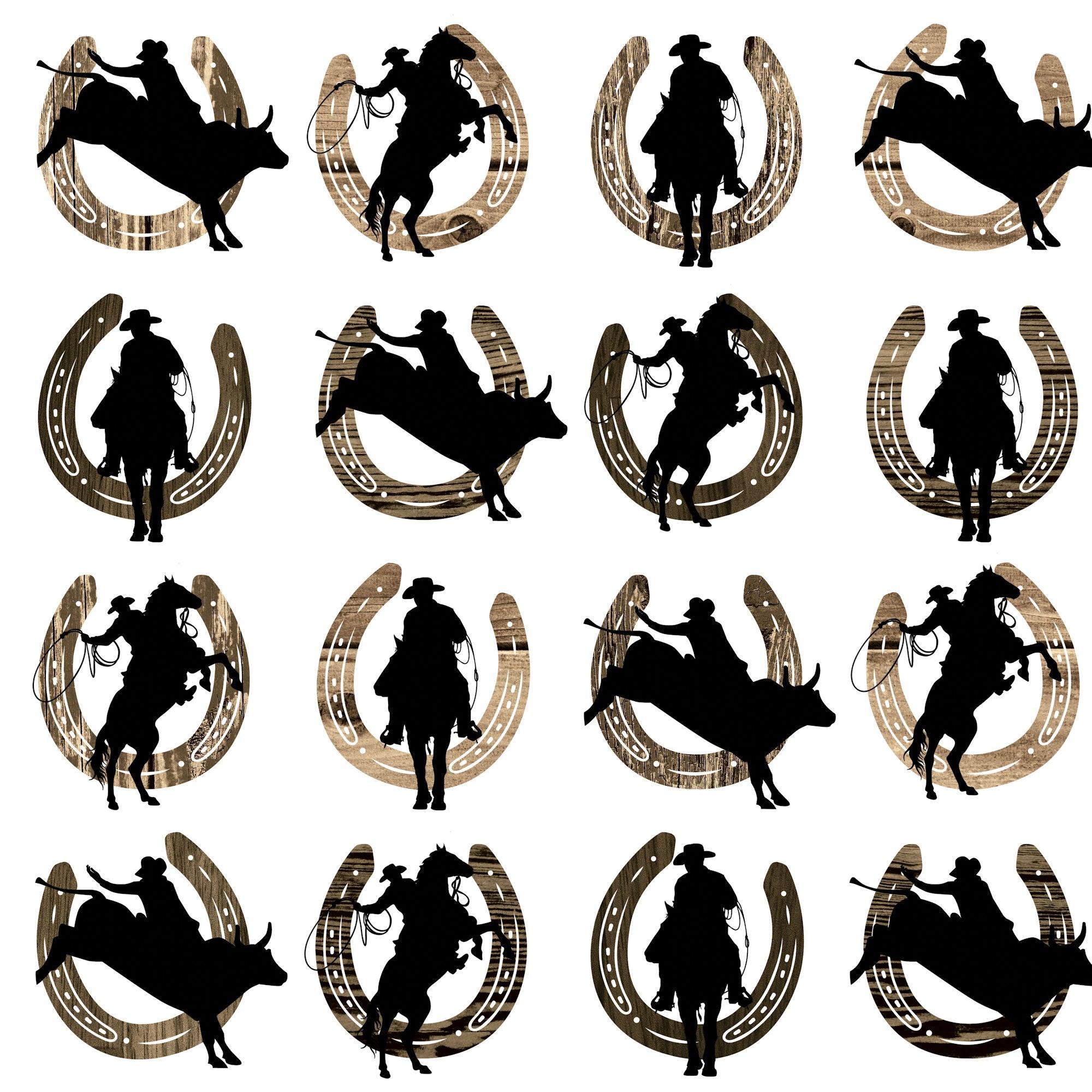 Cowboys Collection Saddle Up 12 x 12 Double-Sided Scrapbook Paper by SSC Designs