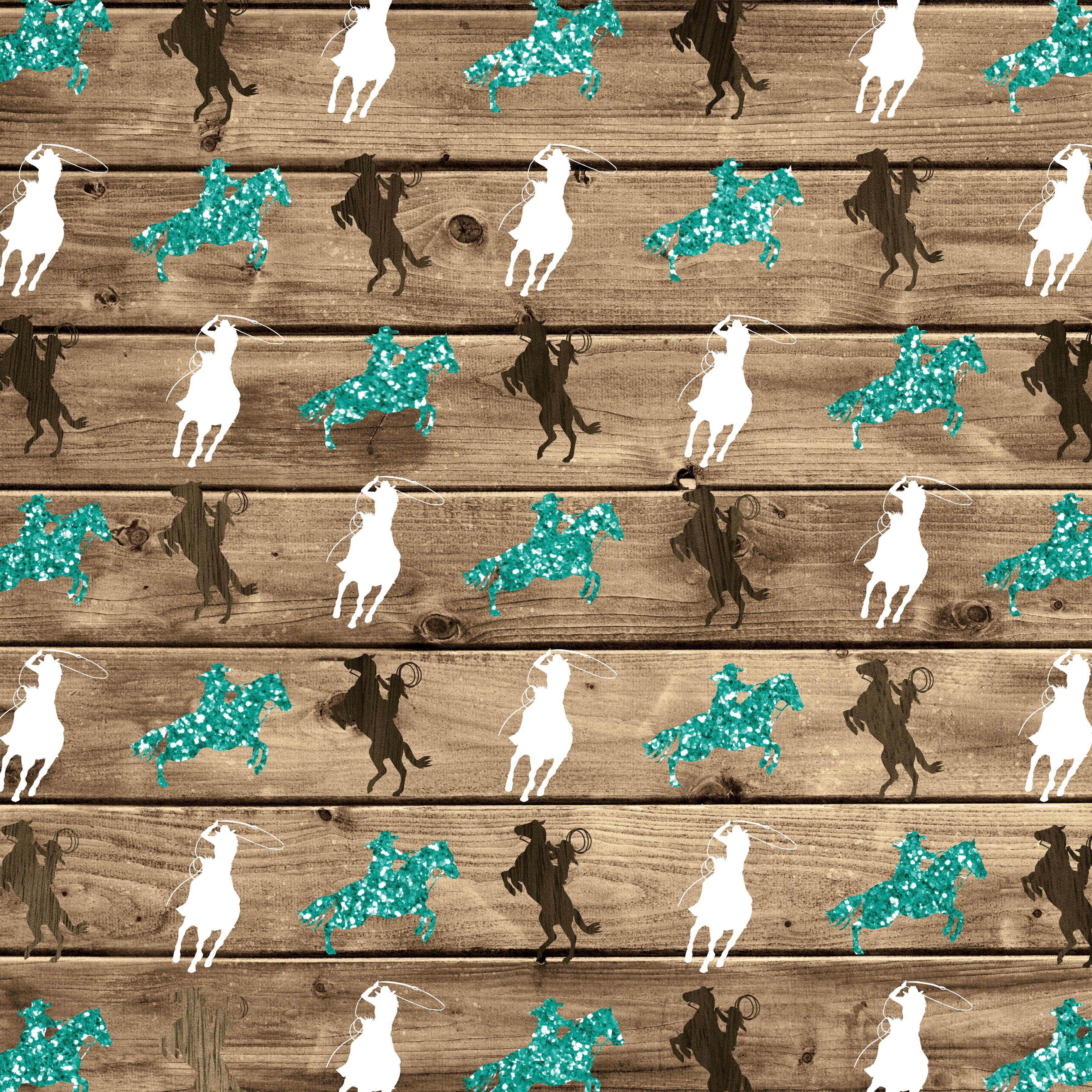 Cowgirls Collection Saddle Up 12 x 12 Double-Sided Scrapbook Paper by SSC Designs