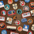 All Aboard Collection Luggage Stickers 12 x 12 Double-Sided Scrapbook Paper by Carta Bella - Scrapbook Supply Companies