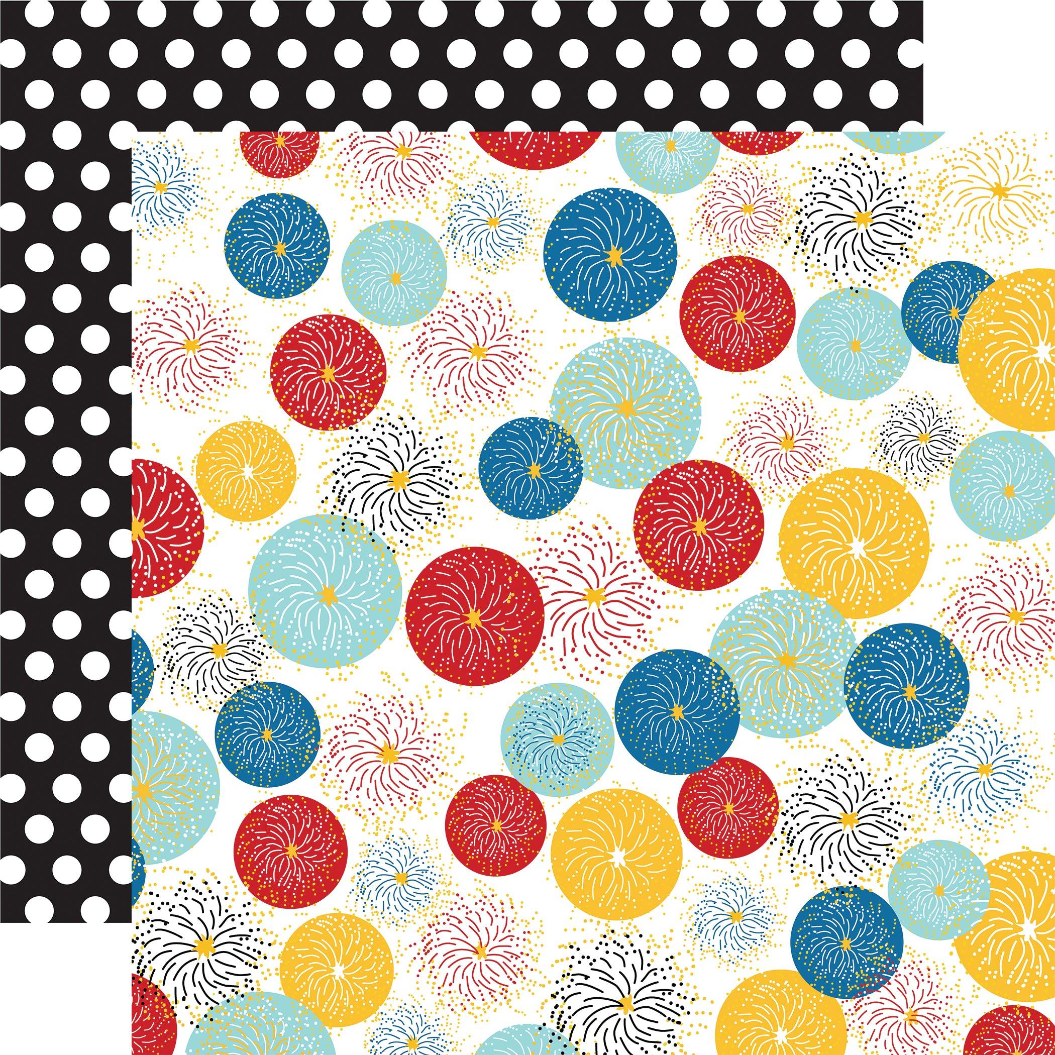 Believe In Magic Collection Firework Show 12 x 12 Double-Sided Scrapbook Paper by Carta Bella