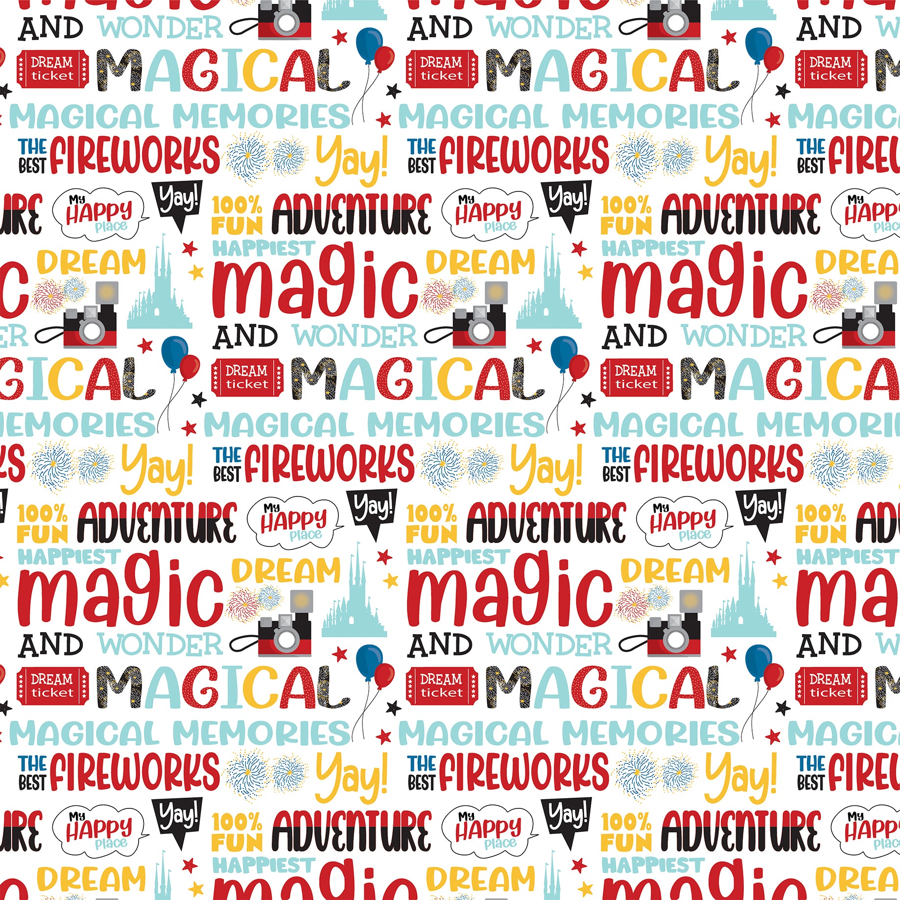 Believe In Magic Collection Magical Memories 12 x 12 Double-Sided Scrapbook Paper by Carta Bella